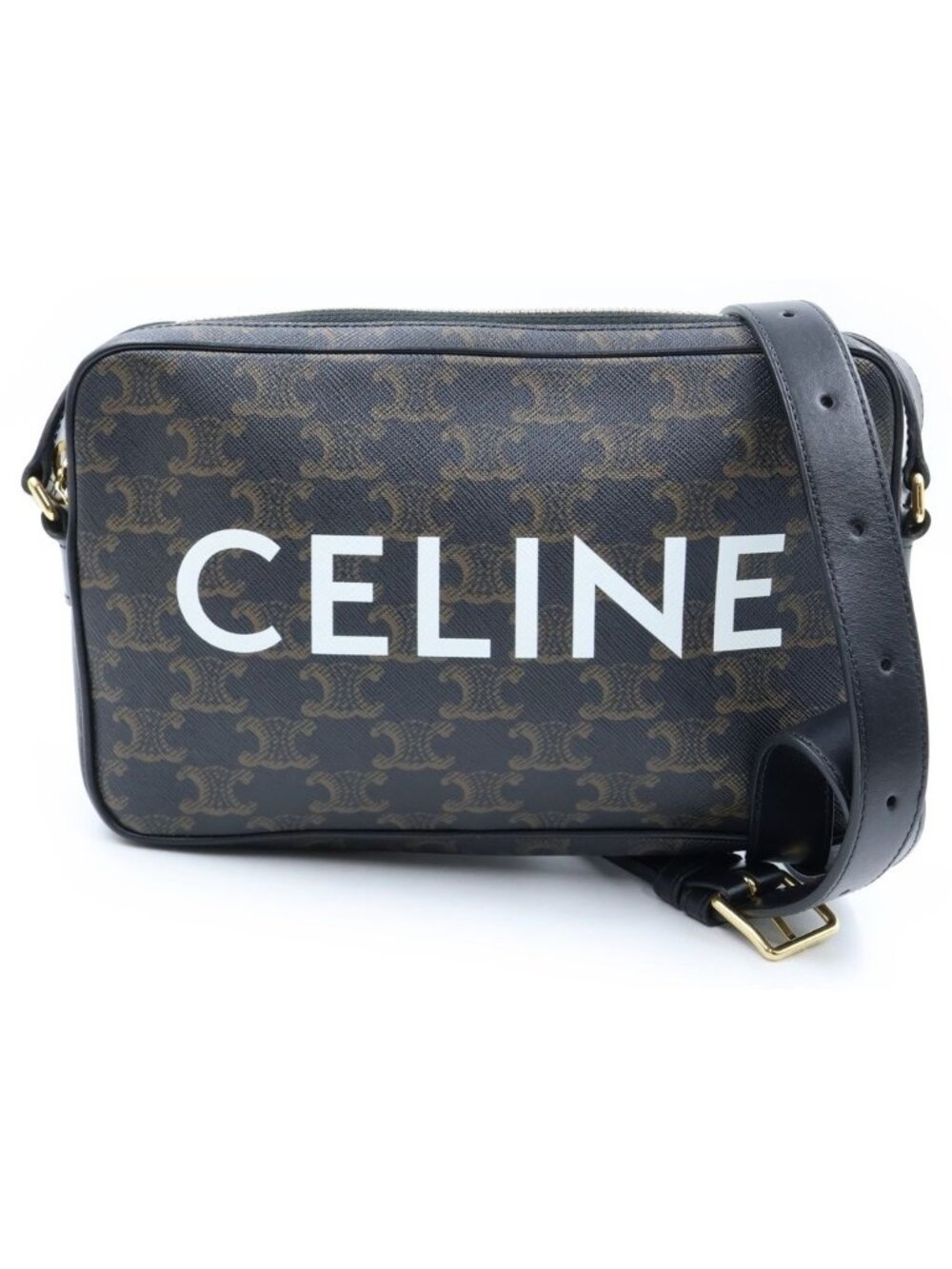 Celine Triomphe Messenger Shoulder Bag Brown